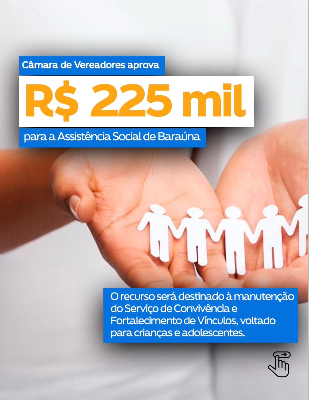 Câmara aprova crédito especial de R$ 225 mil para fortalecer assistência social em Baraúna
