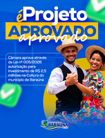 Câmara de Baraúna aprova crédito de R$ 2,5 milhões para construção de Centro Cultural