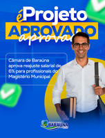 Câmara de Baraúna aprova reajuste de 6% para profissionais do Magistério Público Municipal