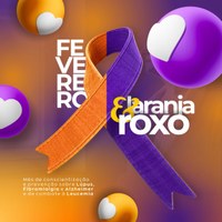 Câmara de Baraúna reforça apoio às campanhas de conscientização Fevereiro Roxo e Laranja.