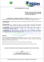 Câmara Municipal de Baraúna decreta Luto Oficial pelo falecimento de jovem do município.