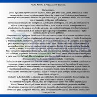 Poder Legislativo publica Carta para a População Baraunense 