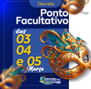 Presidente da Câmara Municipal de Baraúna/PB Decreta ponto facultativo aos servidores para o período carnavalesco  