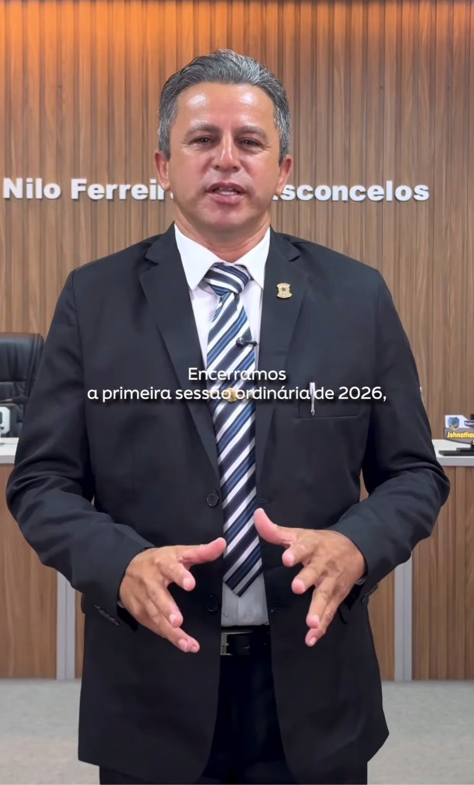 Presidente Nego de Zé Severino apresenta balanço da primeira sessão ordinária de 2026