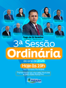 Terceira Sessão Ordinária acontece hoje na Câmara Municipal de Baraúna 